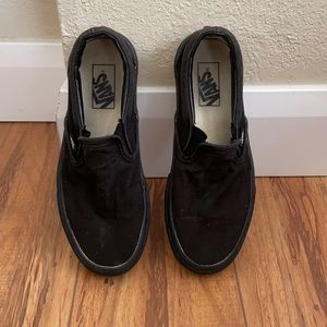 VANS Black Slip Ons